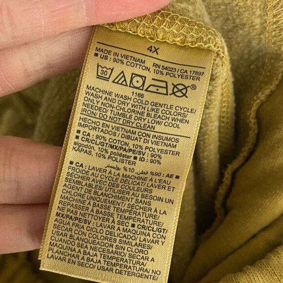 Old Navy Jogger Sweatpants Size 4X Yellow Cinch Drawstring High Rise - Picture 7 of 11